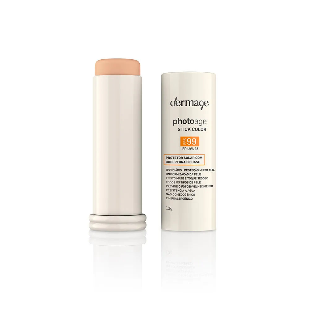 Protetor Solar Photoage Dermage Stick Color Nude FPS99 12 Ml