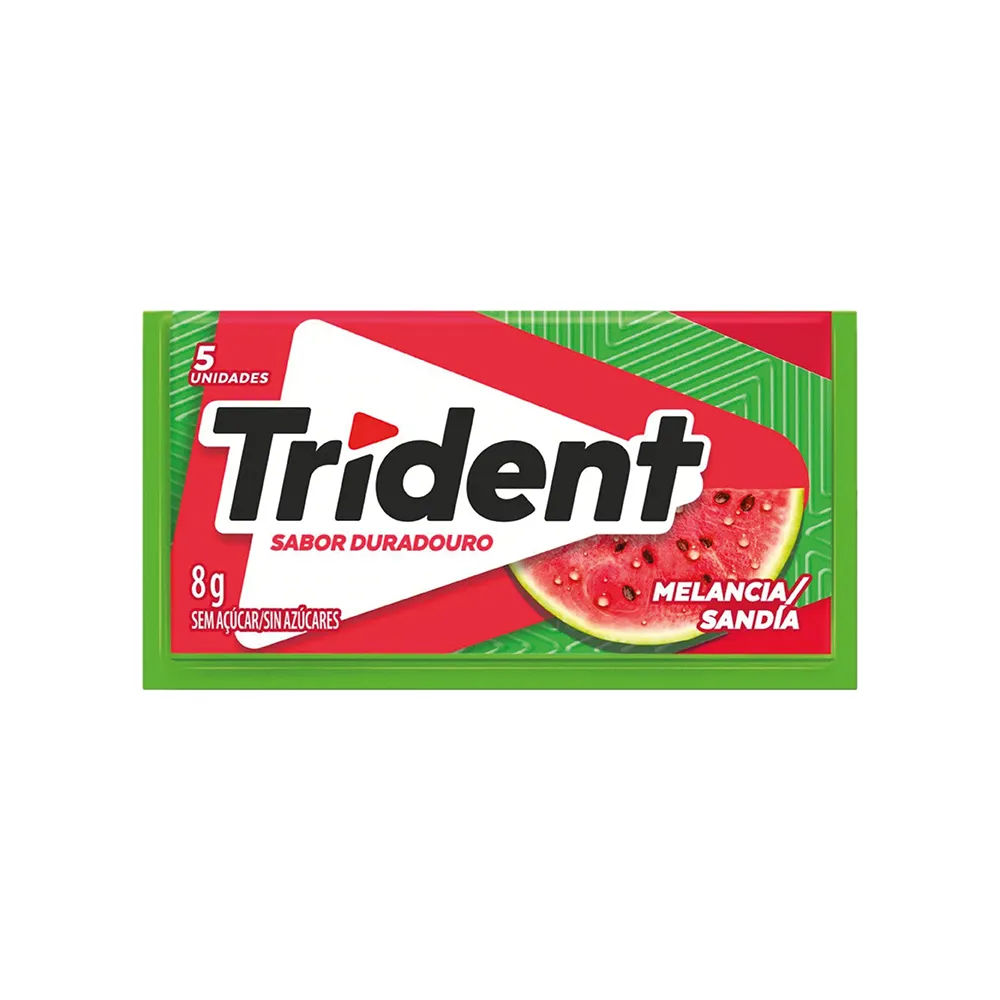 Chiclete Trident Melancia sem Açúcar 8g