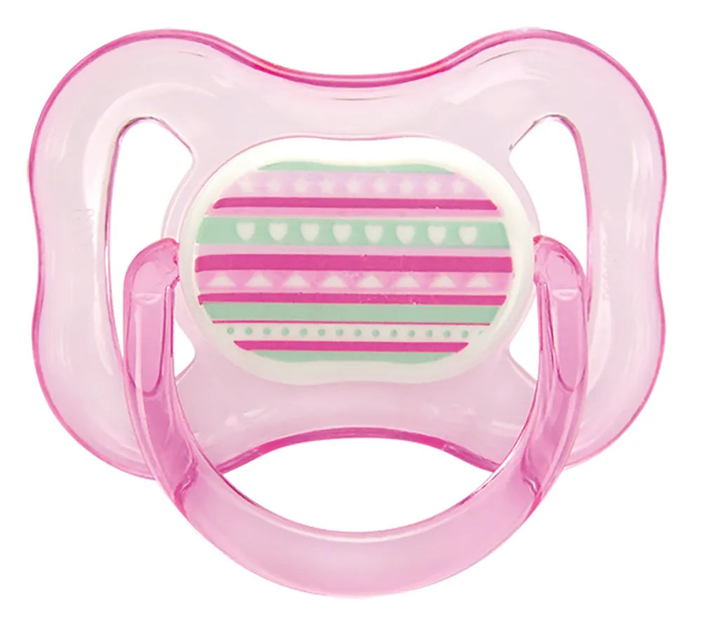 Chupeta Kuka Color Rosa Bico Ortodontico Silicone N.1 Ref. 2062