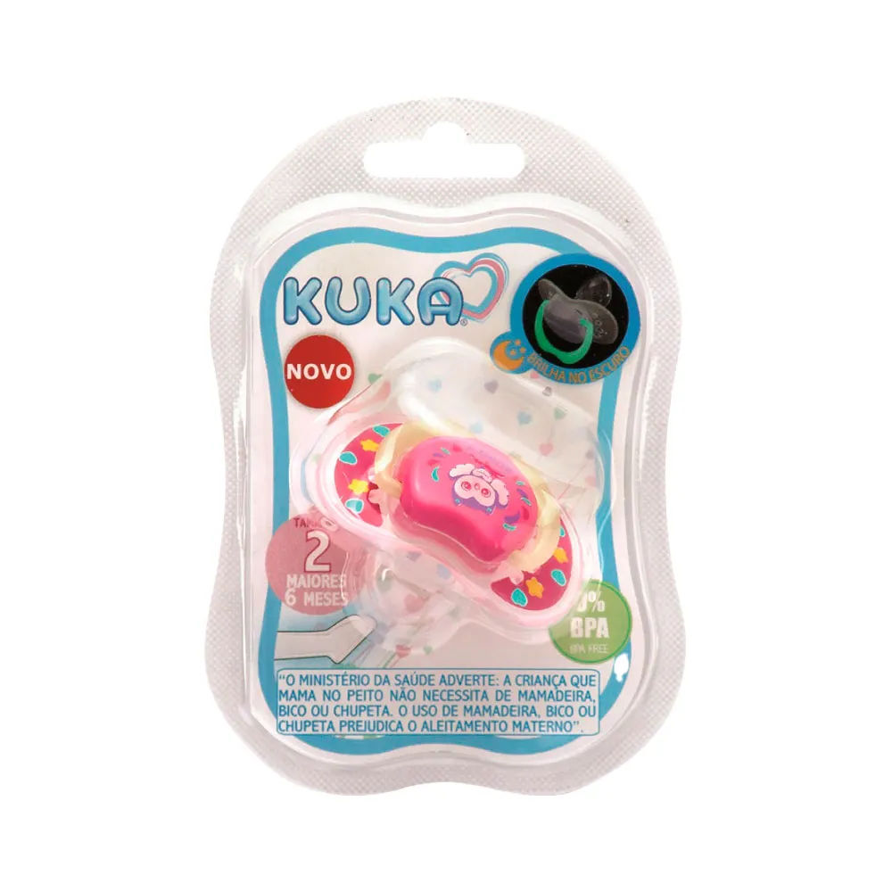 Chupeta Lumina  bico orto Nº 2 (0 a 6 meses) Rosa Kuka