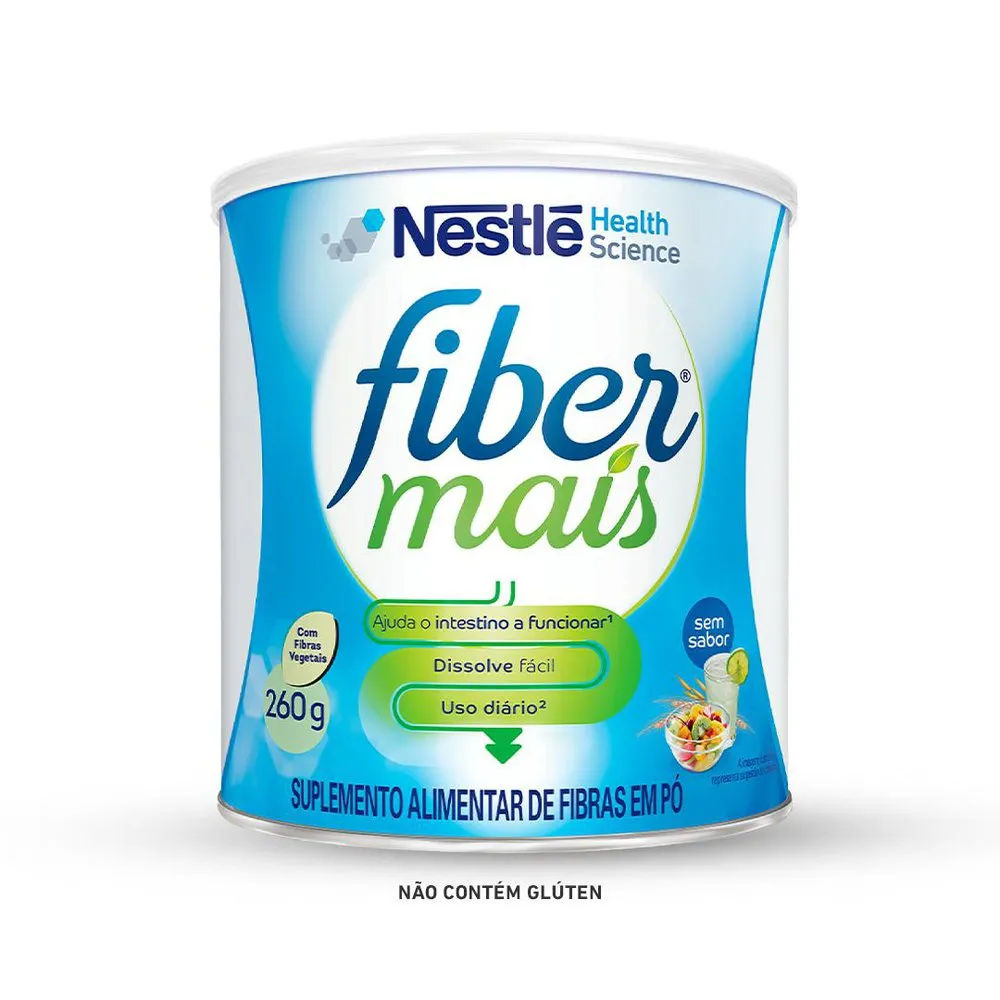 Suplemento Alimentar de Fibras Fiber Mais Sem Sabor 260g