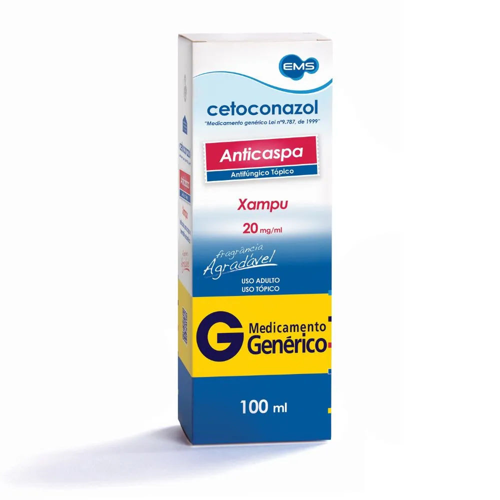 Shampoo Cetoconazol Genérico EMS 100ml
