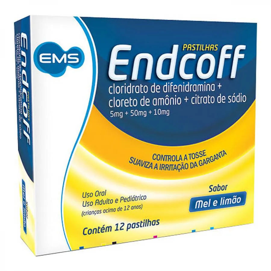 Endcoff Mel e Limão EMS 12 pastilhas