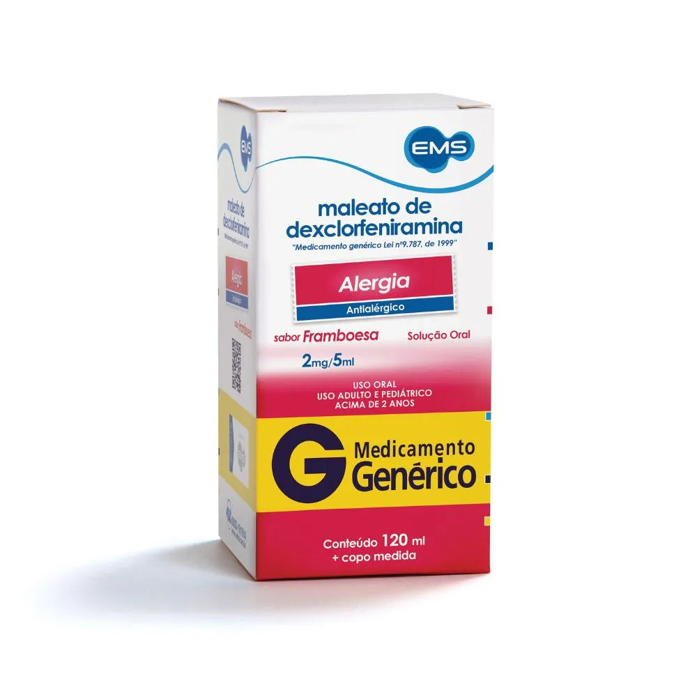 Xarope Dexclorfeniramina Genérico EMS 120ml