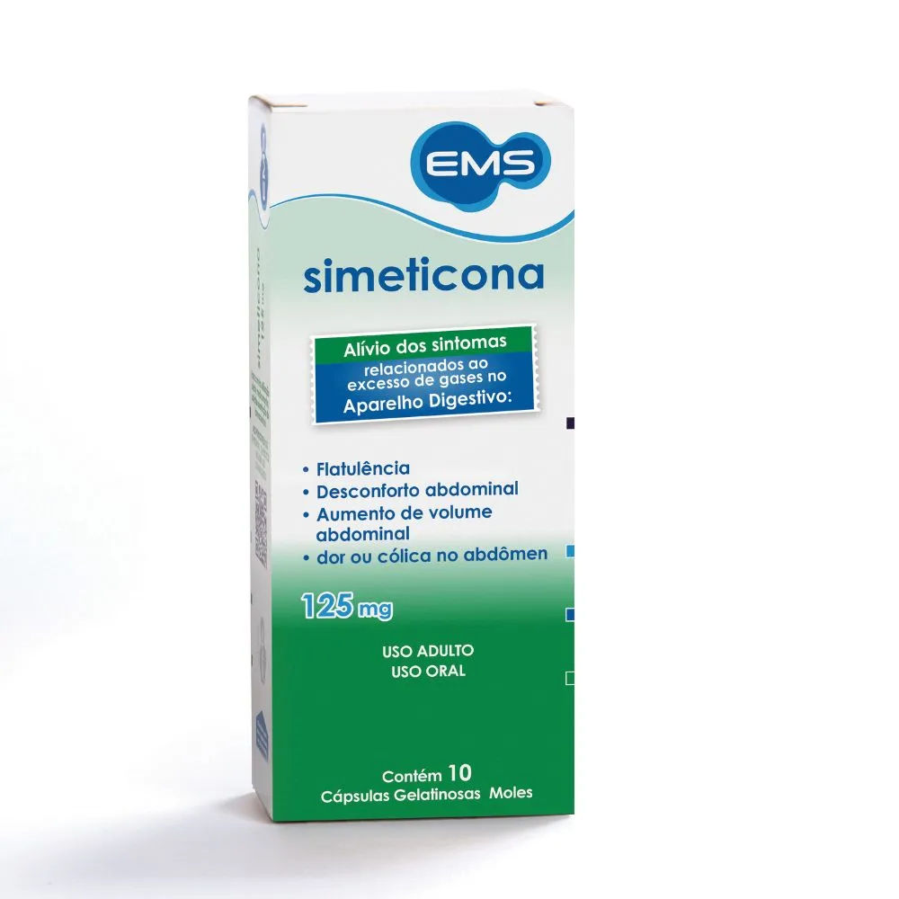 Simeticona 125mg Cápsulas 10 Unidades Genérico EMS