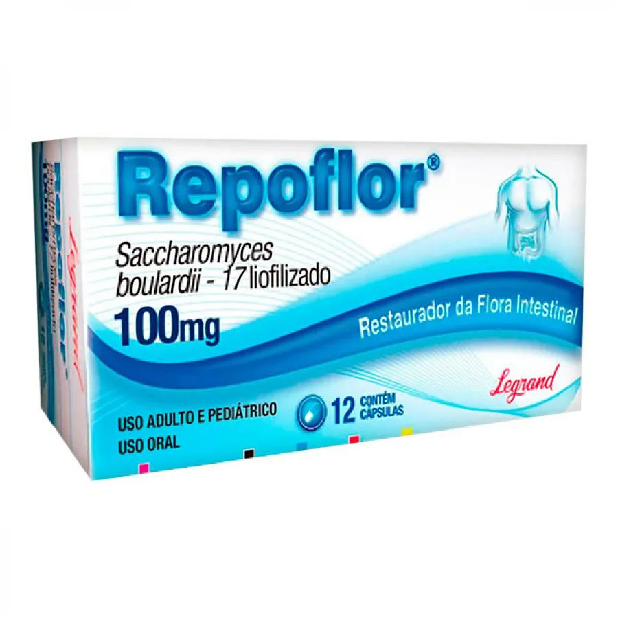 Repoflor Saccharomyces Boulardii 100mg 12 Cápsulas