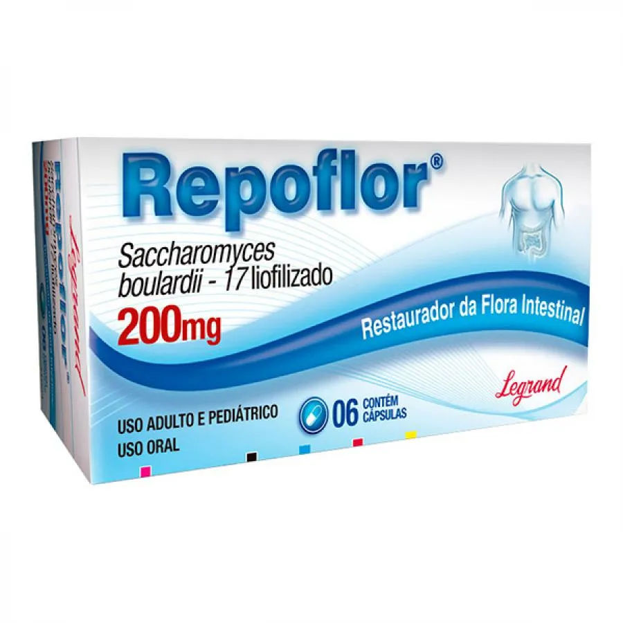 Repoflor Saccharomyces Boulardii 200mg 6 Cápsulas