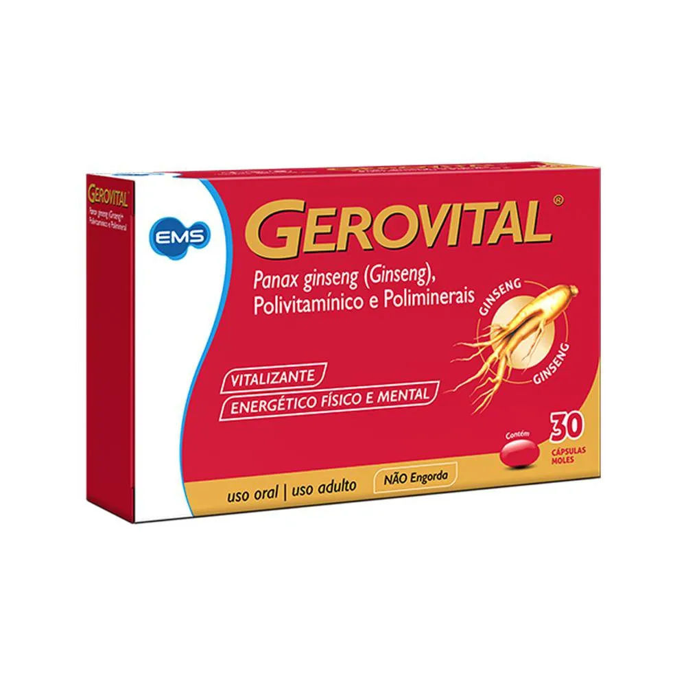 Polivitaminico Gerovital 30 Capsulas Gel