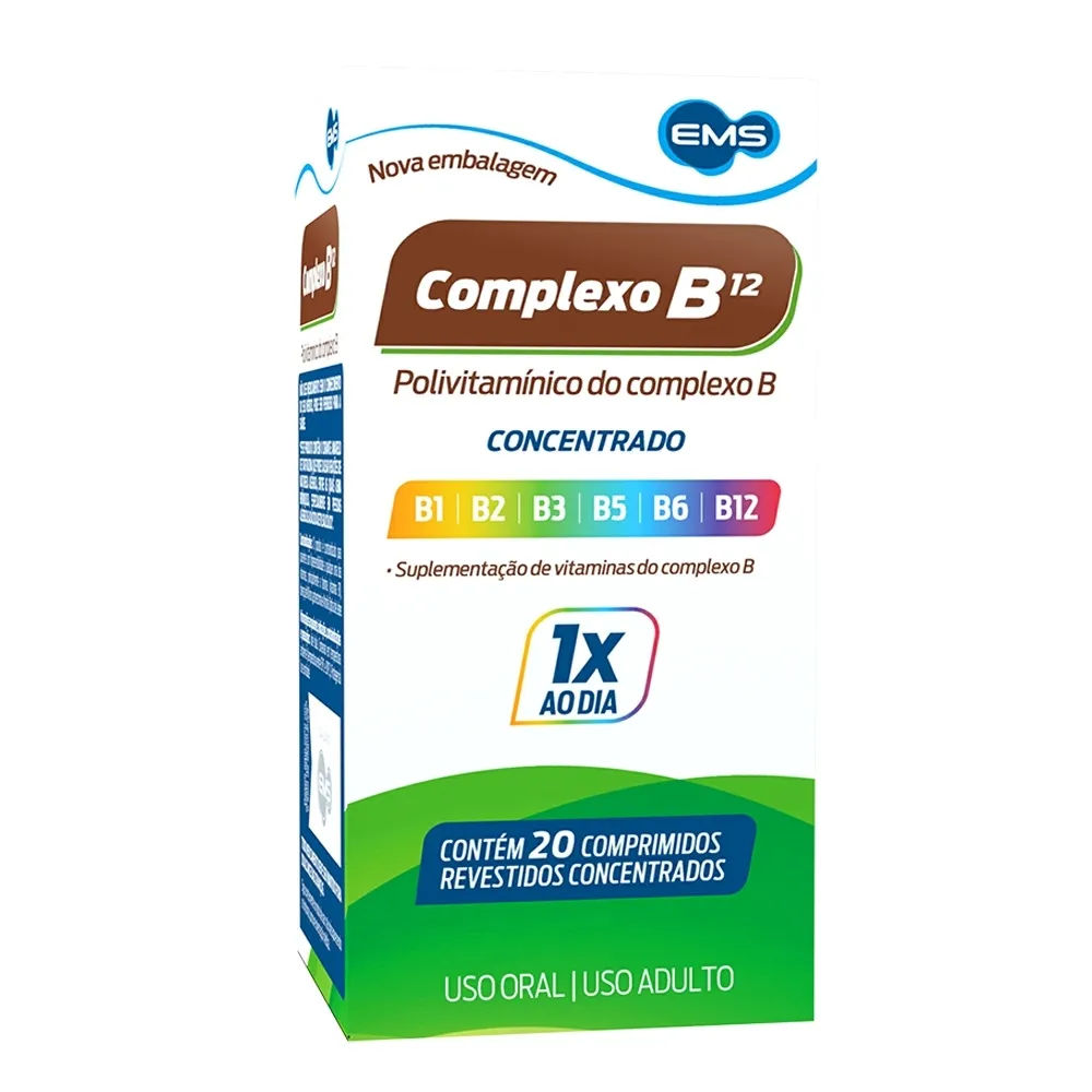 Complexo B Concentrado 20 comprimidos