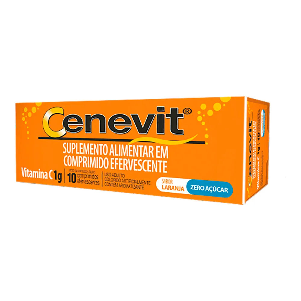Vitamina C 1g Cenevit Laranja 10 comprimidos