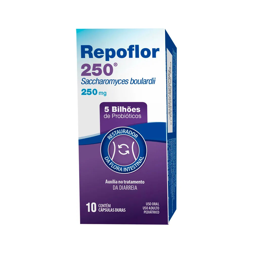 Repoflor 10 cápsulas 250mg