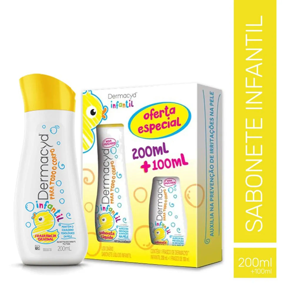 Dermacyd Kit Infantil Sabonete Líquido 300ml