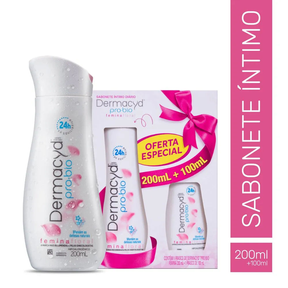 Dermacyd Kit Femina Sabonete Íntimo Líquido 300ml