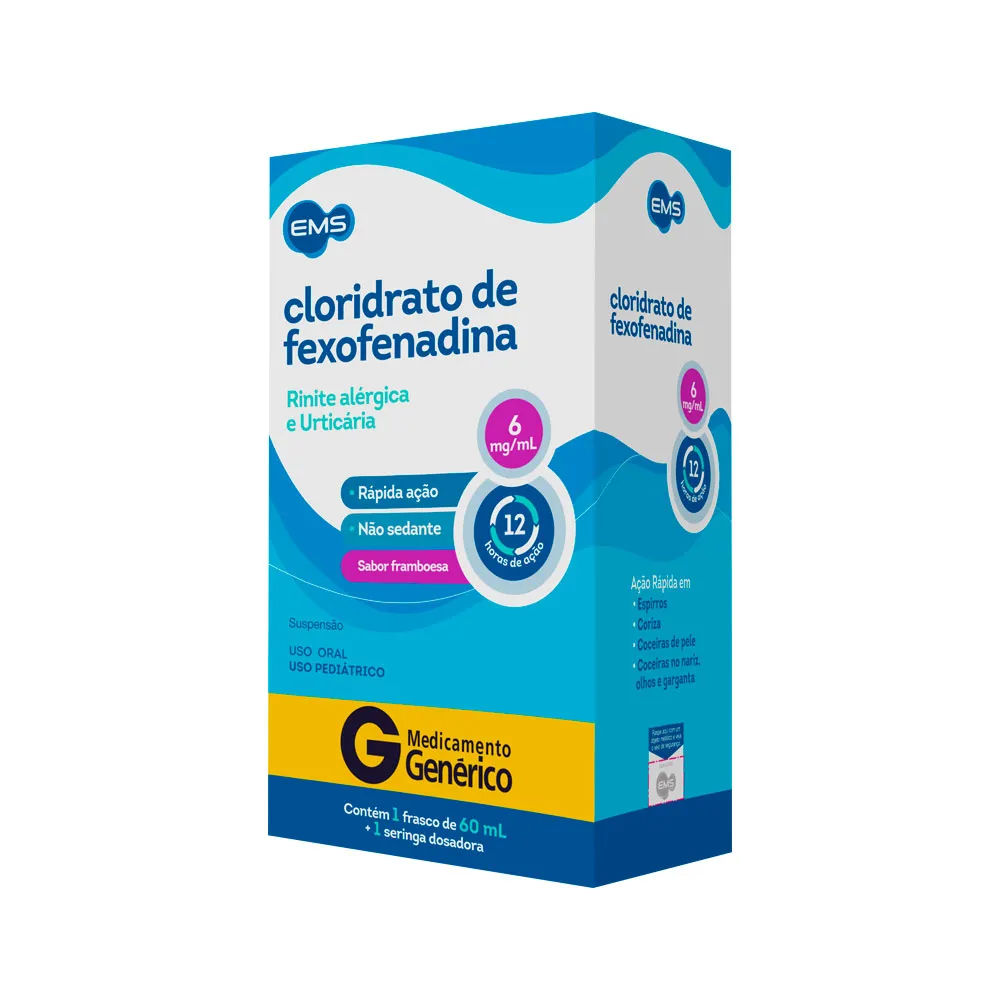 Fexofenadina 6mg/ml 60ml Genérico EMS