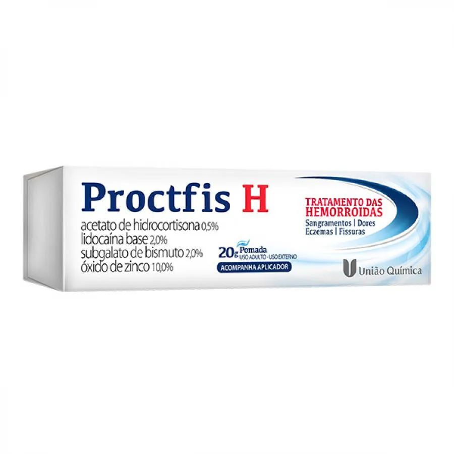 Proctfis H Pomada 20g + 10 Aplicadores União Química