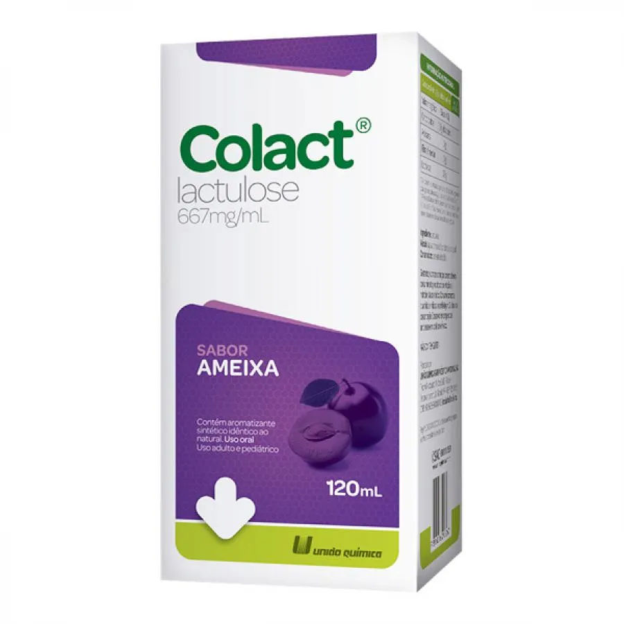 Lactulose Colact 120ml Sabor Ameixa União Química