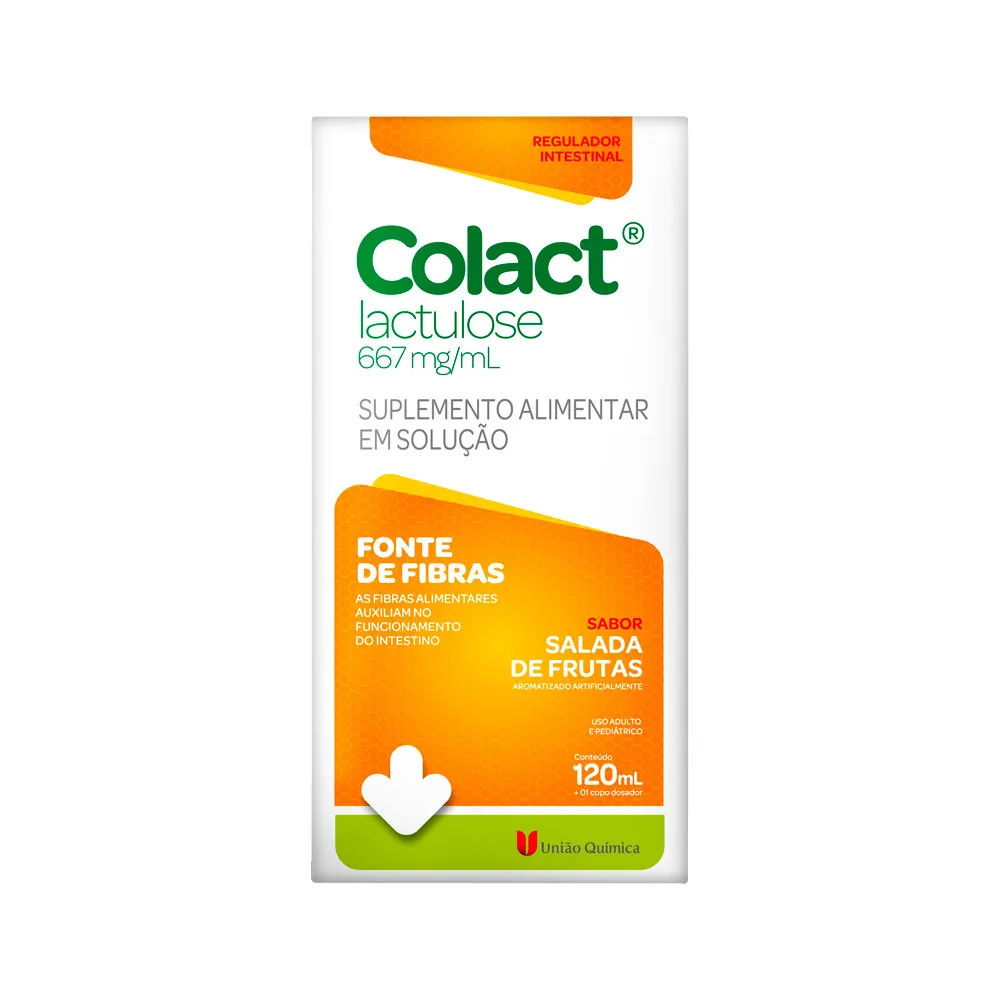 Lactulose Colact 120ml Sabor Frutas União Química