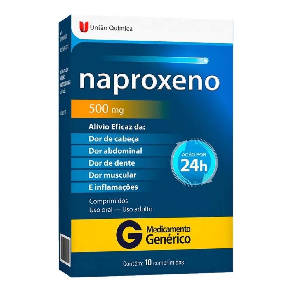 Naproxeno 500mg Com 10 Comprimidos