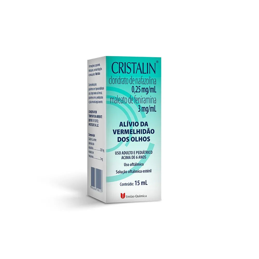 Cristalin 15ml Colírio União Química