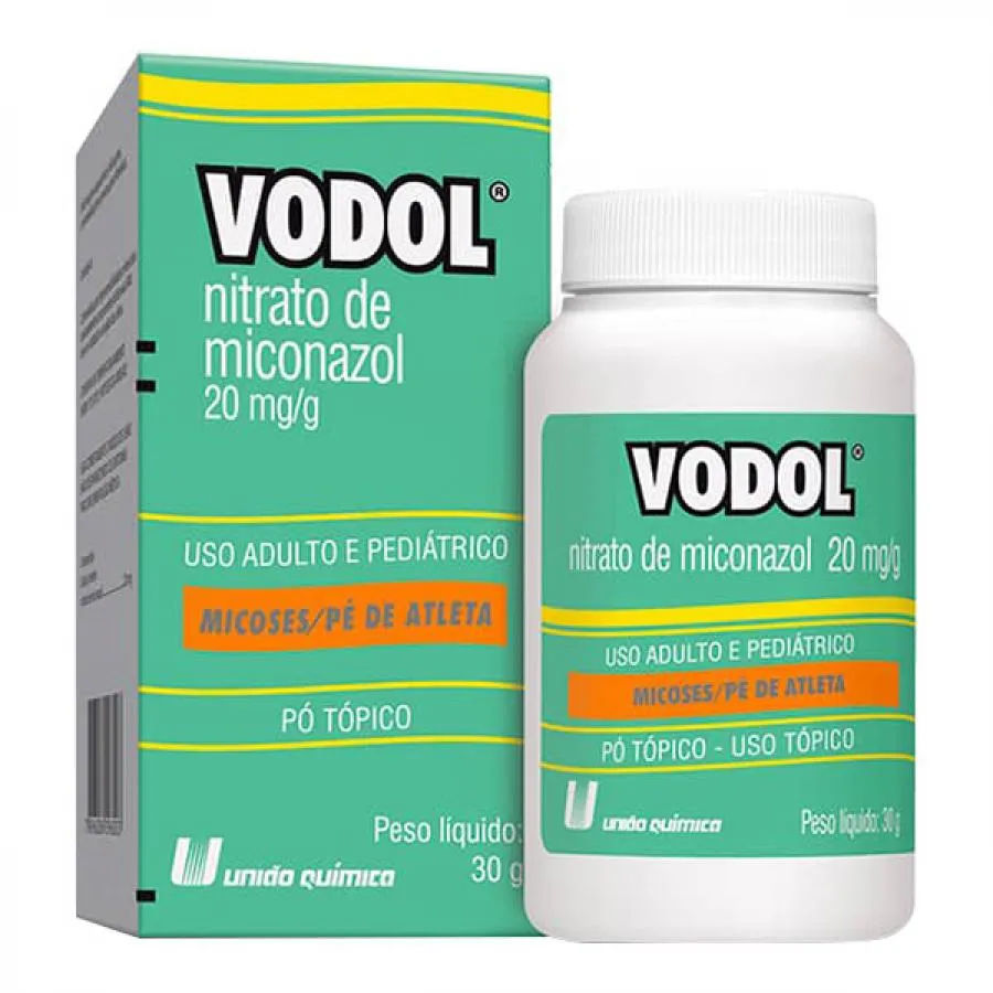 Vodol 30g Pó Dermatológico União Química