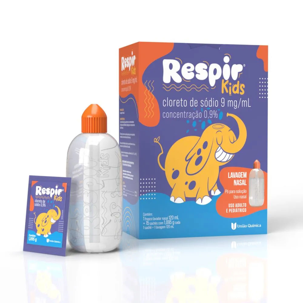 Respir Kids 0,9% 15 Envelopes + Frasco 120ml