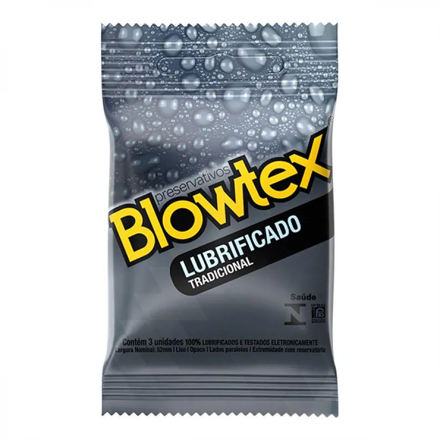 Preservativo Blowtex Lubrificado 3 Unidades