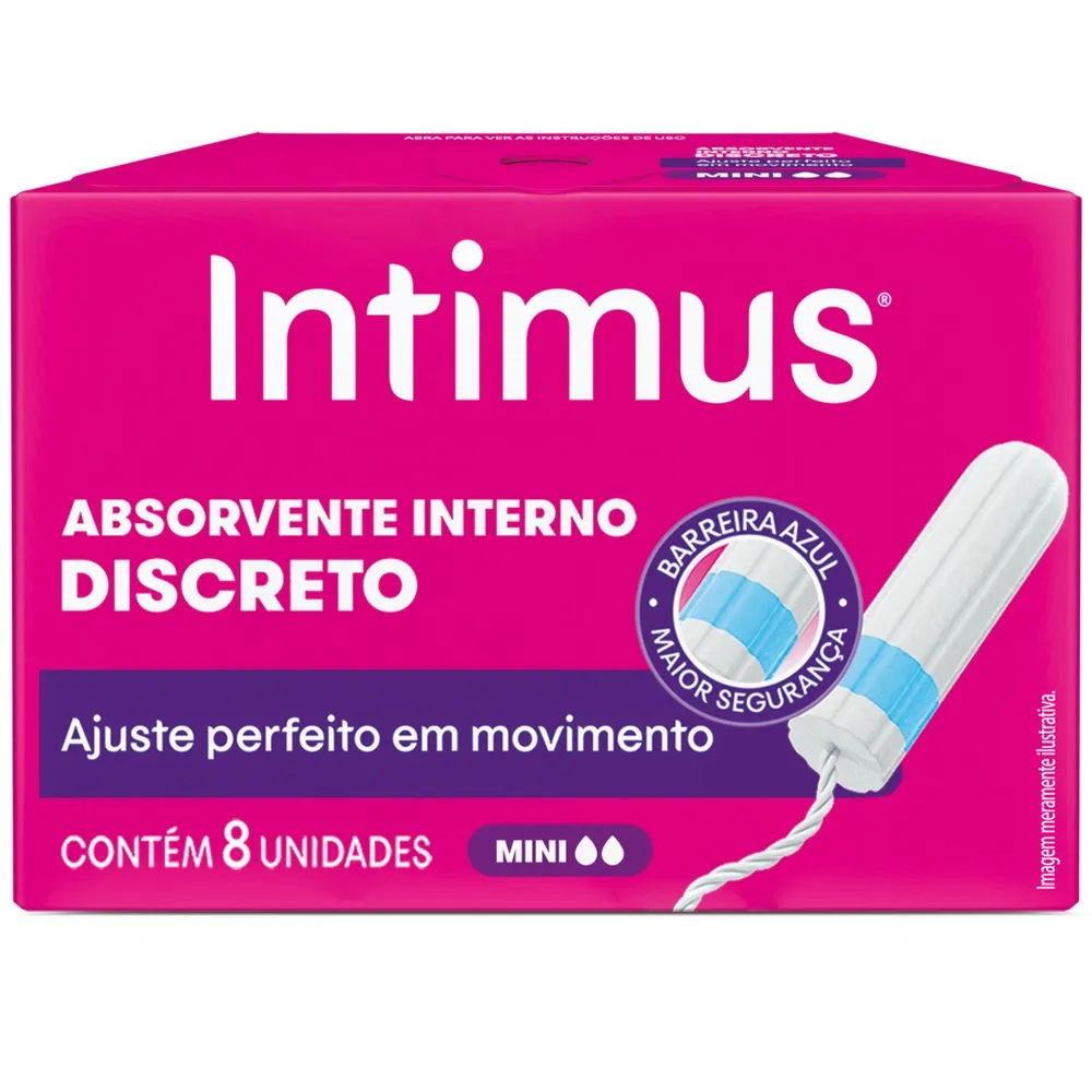 Absorvente Interno Intimus Mini 8 Unidades