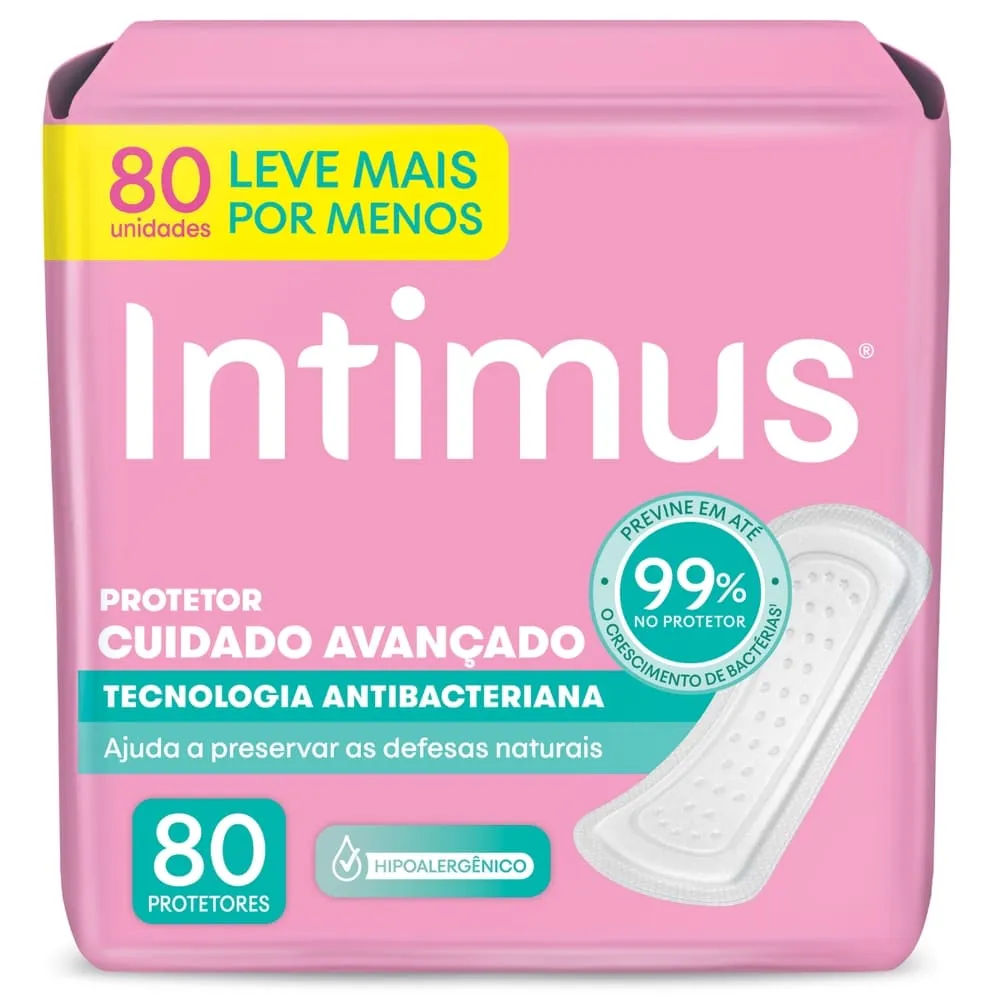 Absorvente Intimus Antibacteriana 80 Unidades