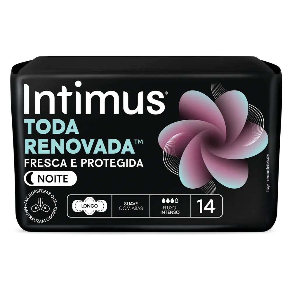 Absorvente Intimus Toda Renovada Noite 14 Unidades