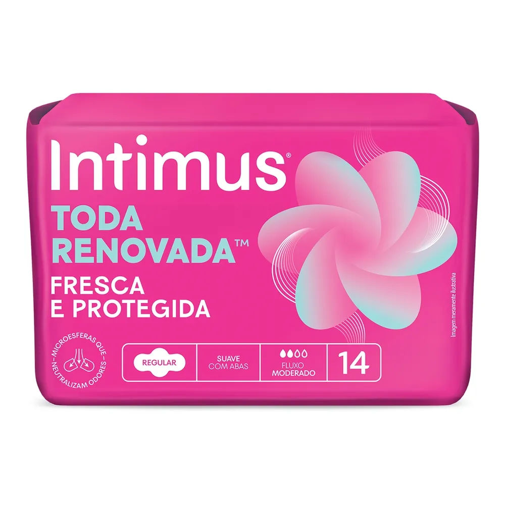 Absorvente Intimus Toda Renovada Dia 14 Unidades