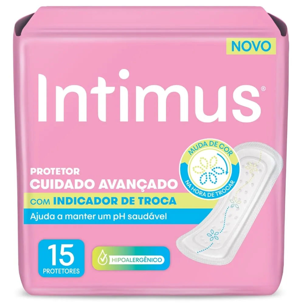 Protetor Diário Intimus com Indicador de Troca 15 unidades