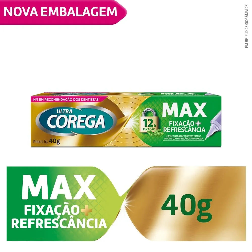 Corega Ultra Creme Fixador Menta GSK 40g