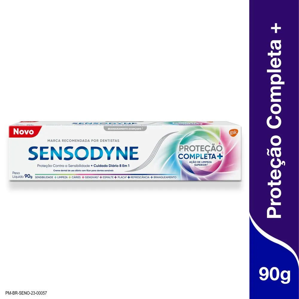 Creme Dental Sensodyne Proteção Completa + Ação Clareadora 90g