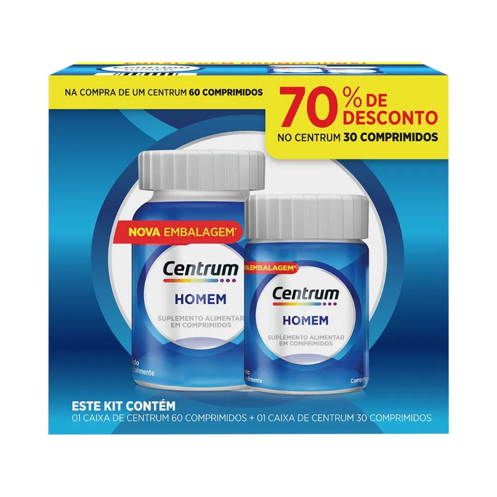 Essentials Homem 60+30 Comprimidos 70% Desc Centrum Whitehall