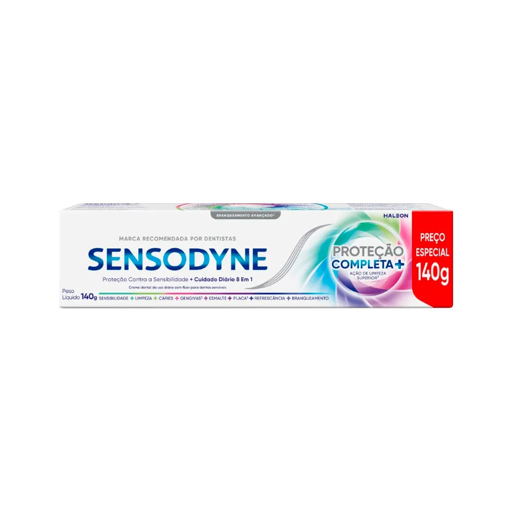 Creme Dental Sensodyne Proteção Completa + Ação de Limpeza 140g
