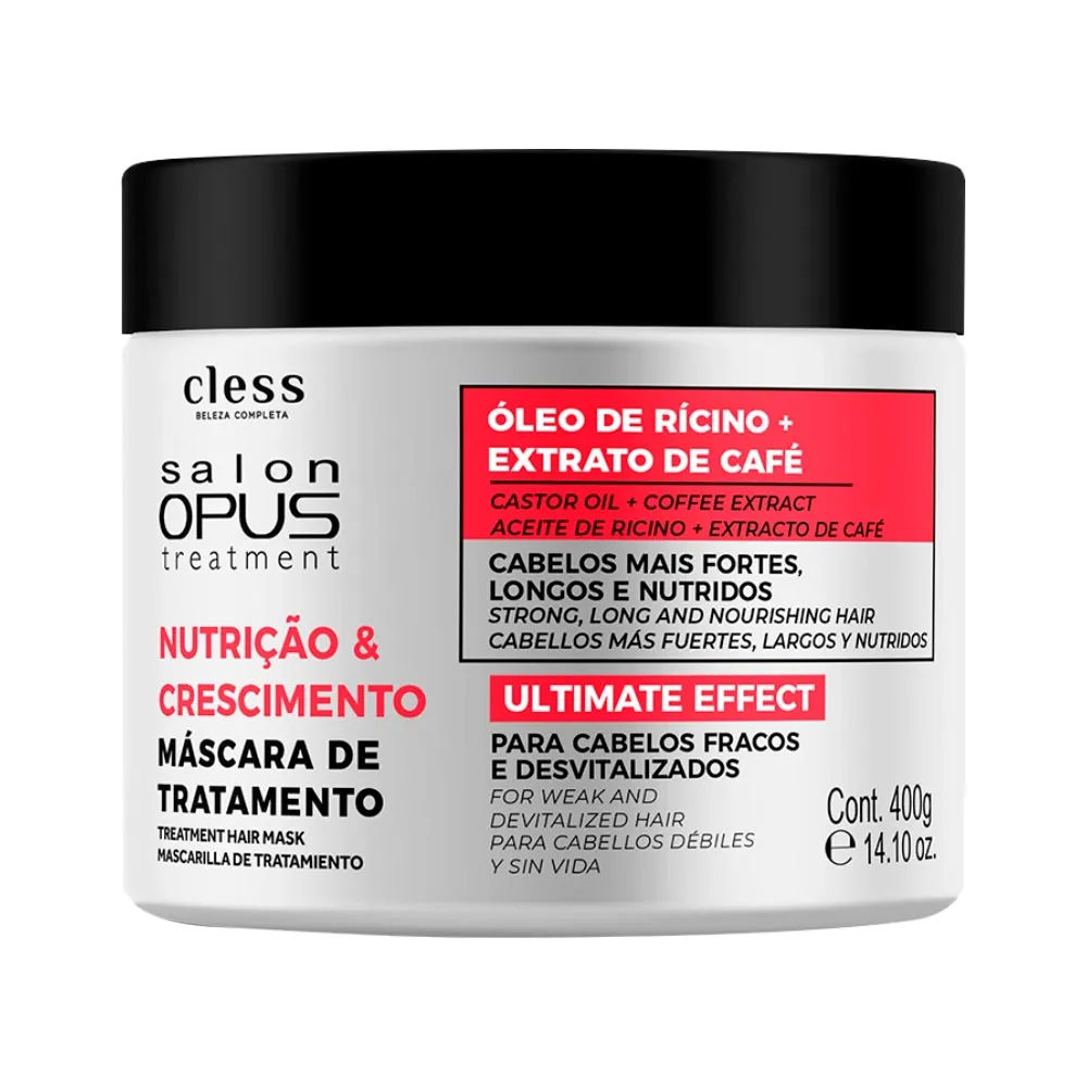 Mascara Salon Opus Nutricao E Crescimento 400g