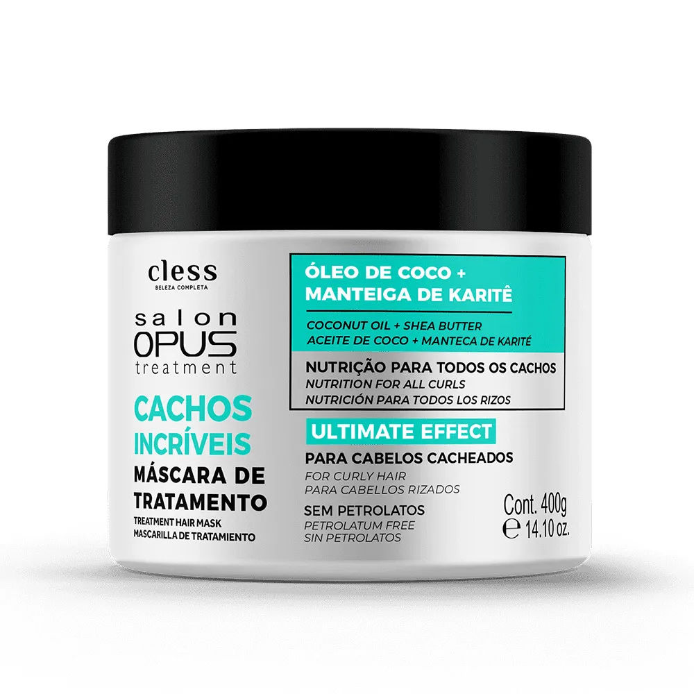 Mascara Para Tratamento Salon Opus 400gr Cachos Incriveis