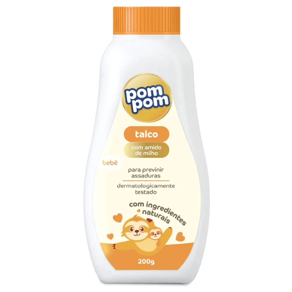Talco Infantil Pom Pom 200g