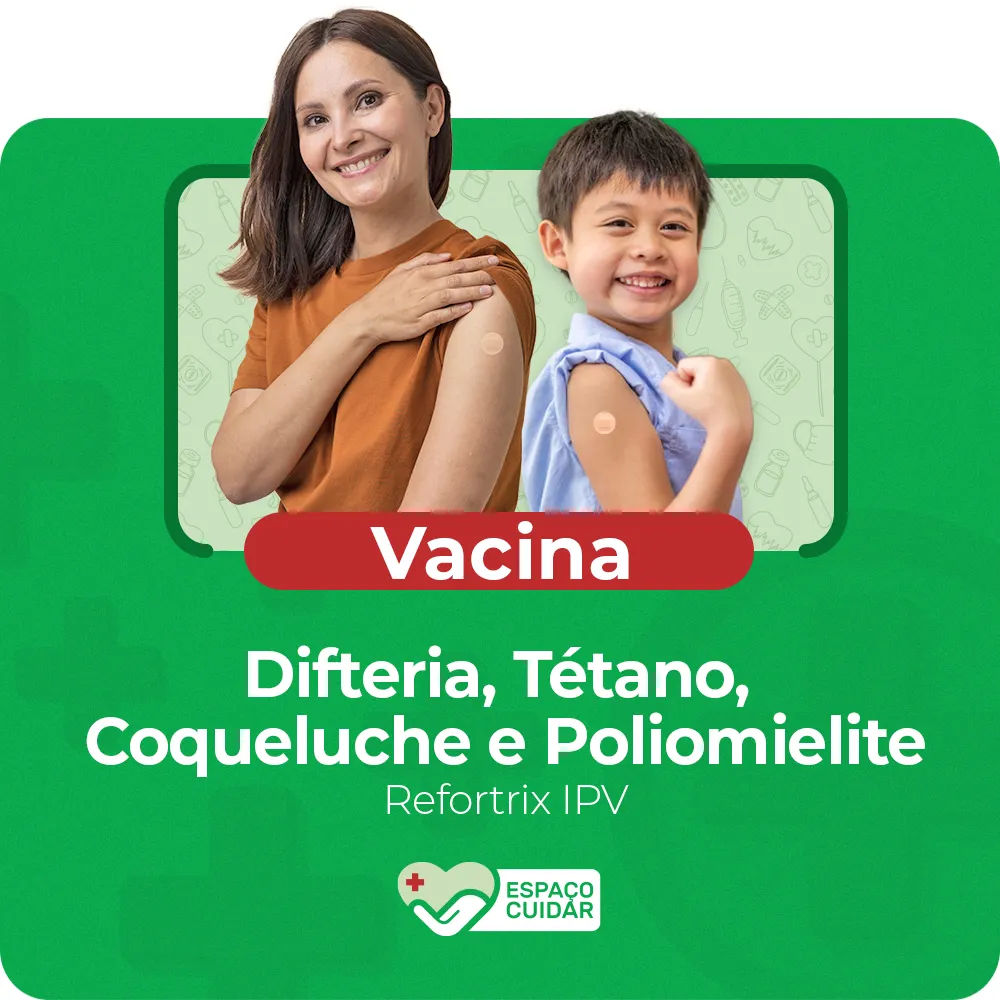 Vacina Tetravalente (difteria Tetano Coqueluche Poliomielite) Refortrix  Ipv - Adulto E Pediatrico