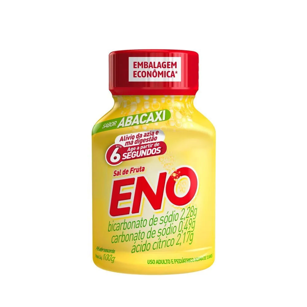 Sal de Fruta Eno Abacaxi Pó Efervescente 100g GSK