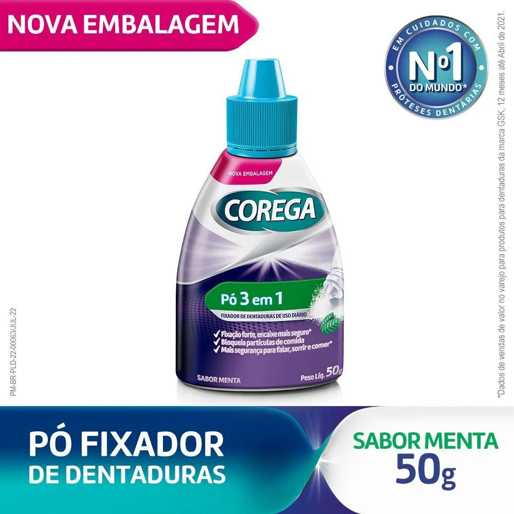 Corega Pó Fixador 50g GSK