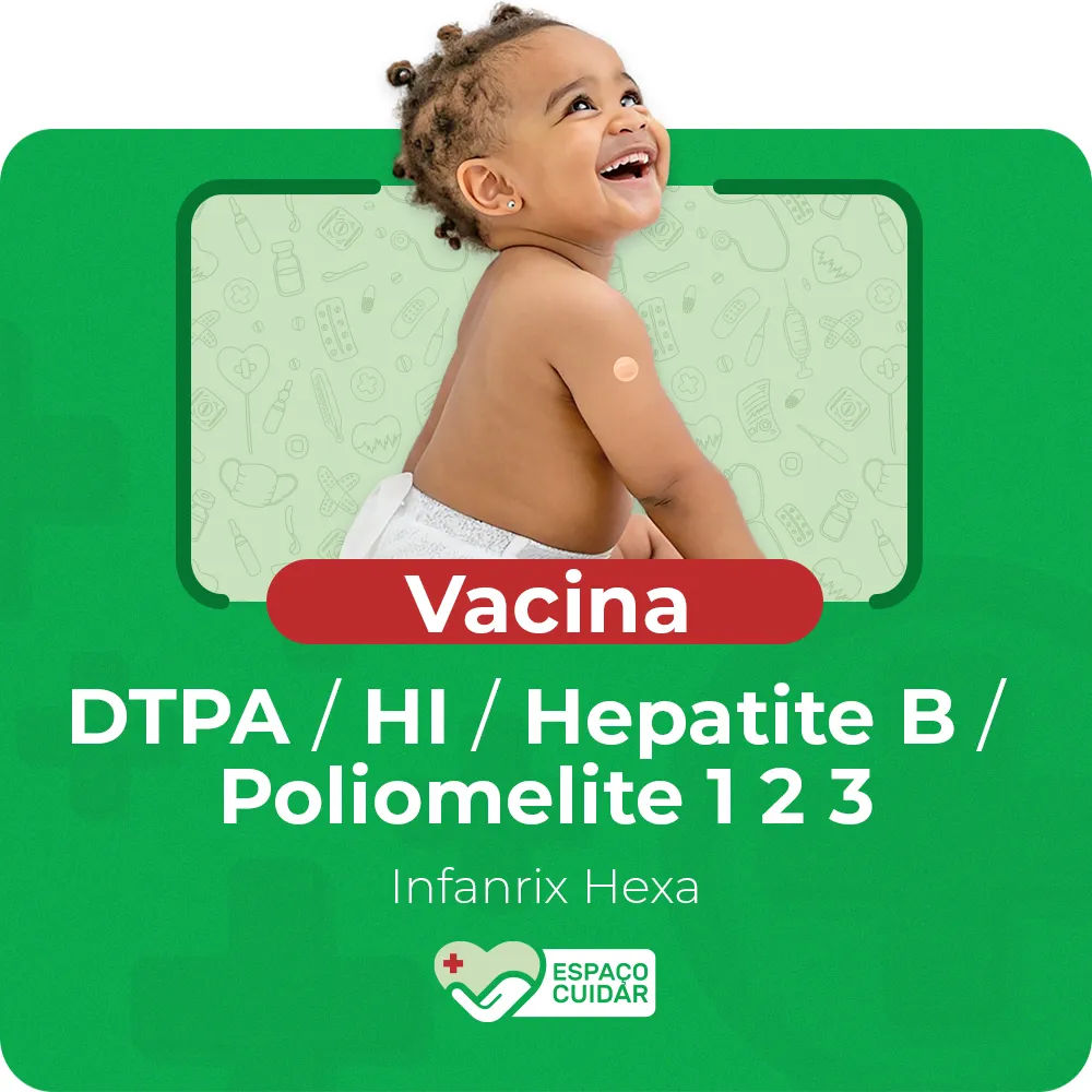 Vacina Hexavalente (dtpa Hi Hb Poliomelite 1 2 3) Infanrix - Pediatrico