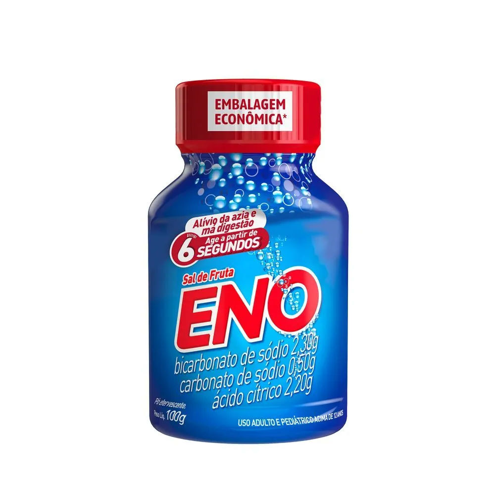 Sal de Fruta Eno Tradicional Pó Efervescente 100g GSK