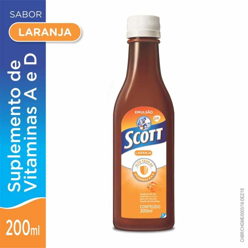 Scott Emulsao Laranja 200ml