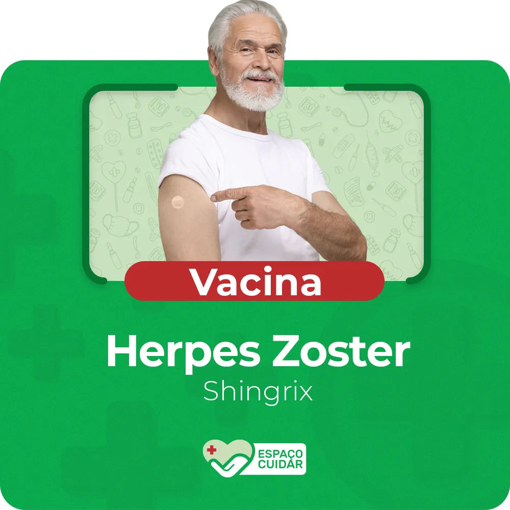 Vacina Herpes Zoster Shingrix AD 0,5ml GSK - Aplicação paga à parte no caixa: R$40,00