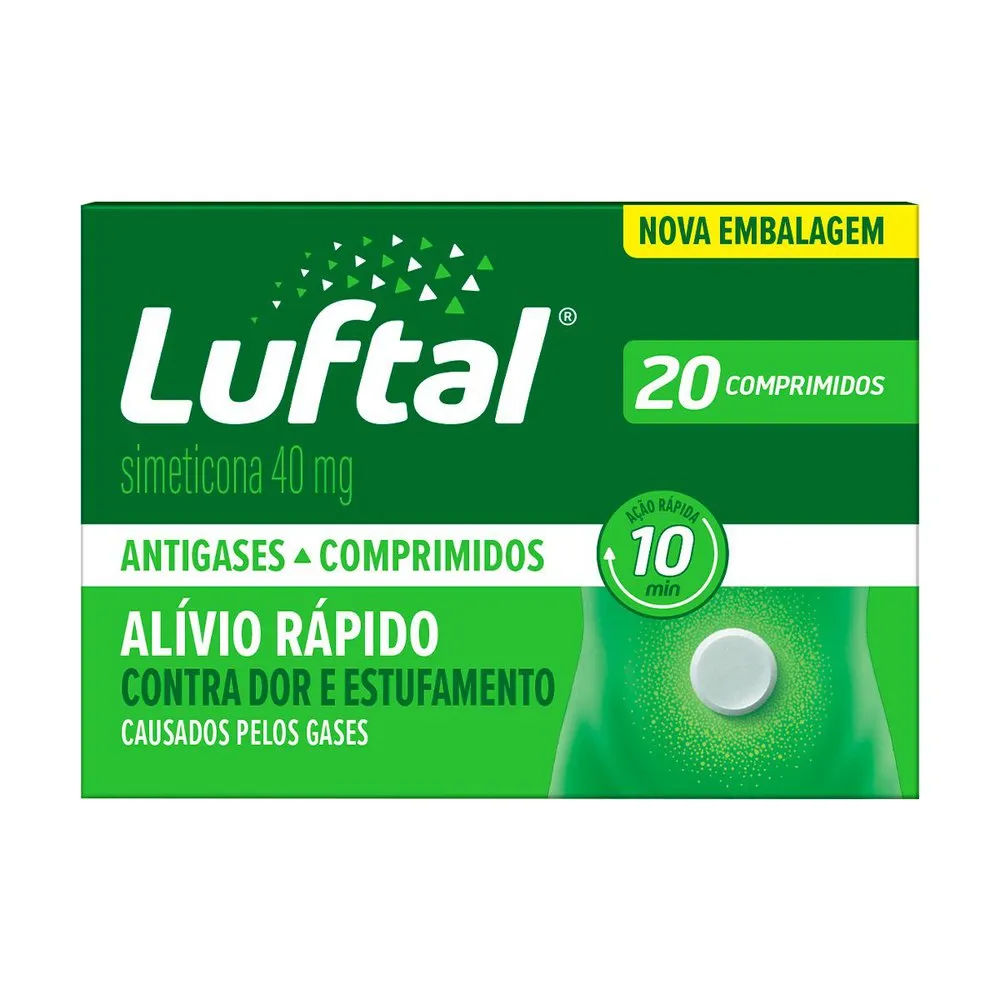 Luftal Simeticona 40mg Comprimidos 20 Unidades Reckitt