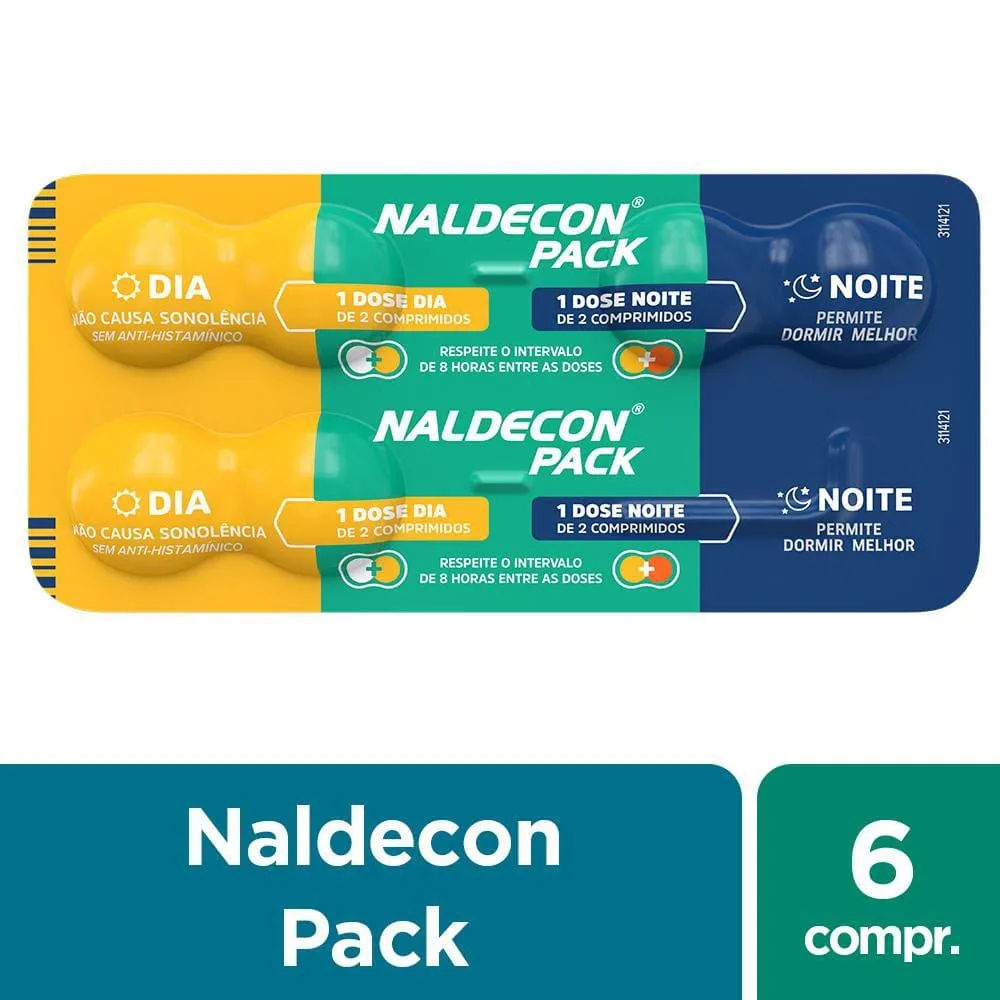 Naldecon Pack Dia e Noite 6 Comprimidos
