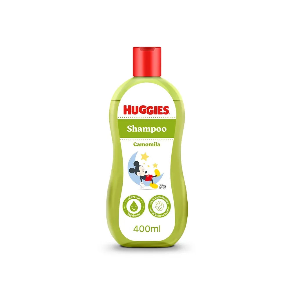 Shampoo Infantil Huggies Chá de Camomila 400ml
