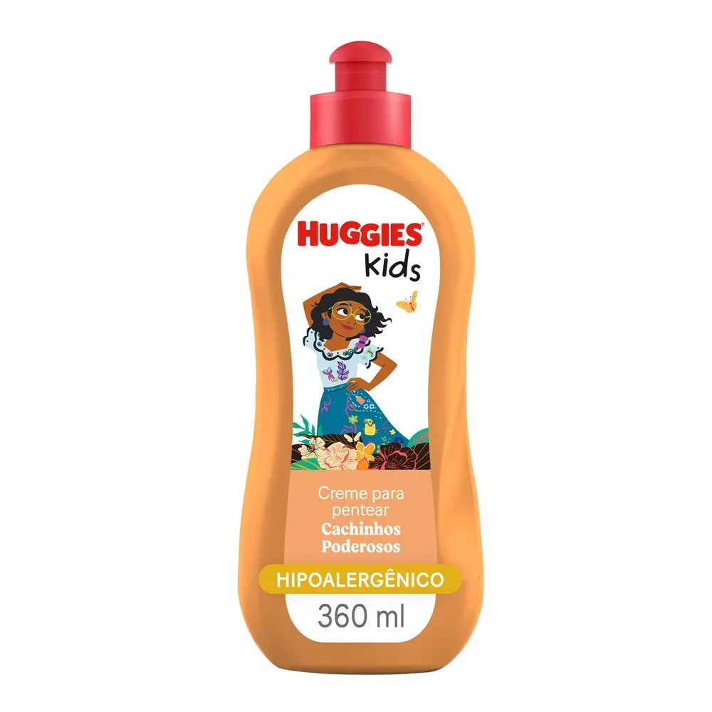 Creme Pentear Infantil Huggies Kids Cachos 360ml