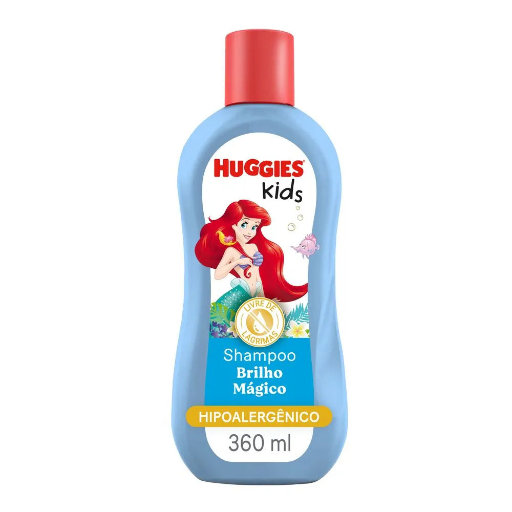 Shampoo Infantil Huggies Kids Hidratação e Brilho 360ml